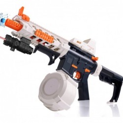 M4 Gel Ball Blaster Electric Splatter Ball Blaster Automatic 20000+ Water Beads Gun with 1200 Rounds Water Bead Drum & Infrar...