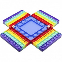 Big Size Pop Game Board Fidget Toy Large Rainbow Pop Chess Board for 4 Players Games - Interactive Jumboo Stress Relief Pop G...