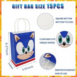 Hedgehog Party Favors Set - 113 Pcs Gifts for kids Included Paper Treat Bags Bracelets Masks Shoes Decoration Stickers Game T...