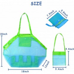 Beach Toy Mesh Bag Net Storage Bag Used for Storage of Shells Clothes and All Your Beach Gear - Green+Small $13.95 Sandboxes ...