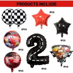 8PCS Cars Lightning Mc_Quéén Balloons Race Car Birthday Balloons Mc_Quéén Birthday Party Supplies for Baby Shower 2st Birthda...