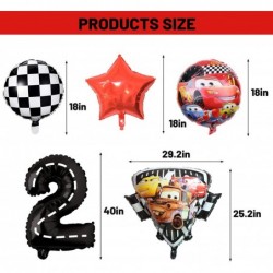 8PCS Cars Lightning Mc_Quéén Balloons Race Car Birthday Balloons Mc_Quéén Birthday Party Supplies for Baby Shower 2st Birthda...