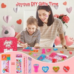 28 Pack Valentine's Day Gifts for Kids Girl Boy 280 Pcs Assorted Stationery Set Goodie Bags with Pencil Eraser Ruler Stamper ...