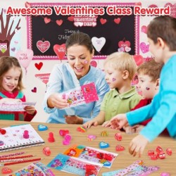 28 Pack Valentine's Day Gifts for Kids Girl Boy 280 Pcs Assorted Stationery Set Goodie Bags with Pencil Eraser Ruler Stamper ...