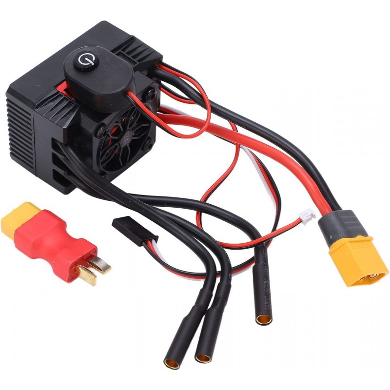 V2 80A Brushless ESC with XT60-to-T Connector Waterproof Speed Controller for 1/10 RC Model $84.28 Toy Vehicle Playsets