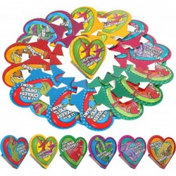 12 Packs Valentines Dinosaur Building Blocks Toys with Party Favors Heart Boxes for Valentine Kids Classroom Exchange Prize S...