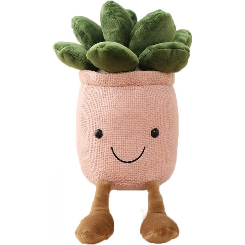 9.84" Succulent Plant Plush Stuffed Flower Pot Plushie Kawaii Toy for Kids $22.88 Plush Figure Toys