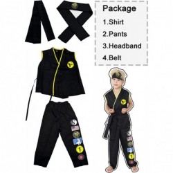 Cobra Costume Gi Karate Dress Up Uniform With Headband Belt Pretend Play Halloween Party Cosplay Outfit for Kids $60.78 Kids'...