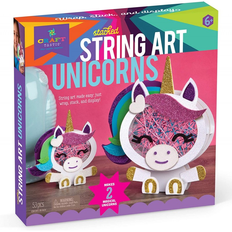 CT1960 Stacked String Art Unicorns – Craft Kit Makes 2 Magical Unicorns $29.30 Kids' Drawing & Writing Boards