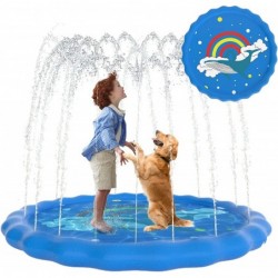 Splash Pad 68" Sprinkler for Kids Outdoor Water Toys Inflatable Sprinkler Mat Gifts for Boys Girls Children Outside Backyard ...