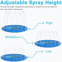 Splash Pad 68" Sprinkler for Kids Outdoor Water Toys Inflatable Sprinkler Mat Gifts for Boys Girls Children Outside Backyard ...