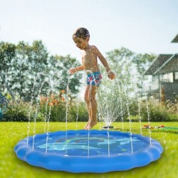 Splash Pad 68" Sprinkler for Kids Outdoor Water Toys Inflatable Sprinkler Mat Gifts for Boys Girls Children Outside Backyard ...