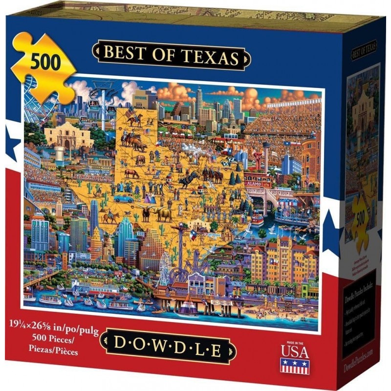 Dowdle Jigsaw Puzzle - Best of Texas - 500 Piece $44.65 Jigsaw Puzzles