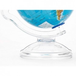 World Globe for Kids 4''Swivel and Tilt on Stand with Plastic Base for Children Geographic Teaching Educational Light World G...