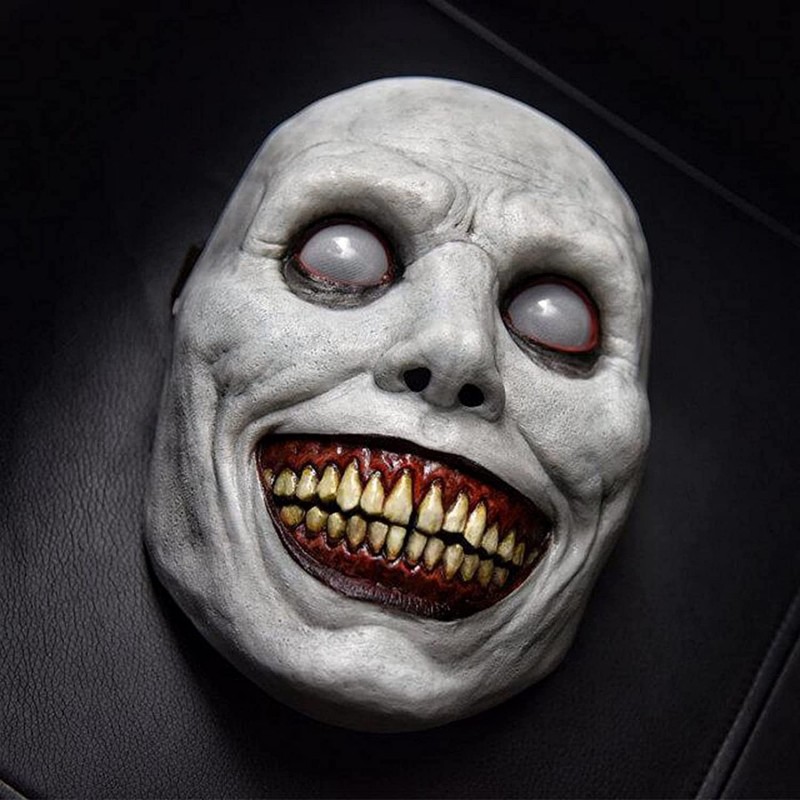 Creepy Halloween Mask - Smiling Demons Evil Cosplay Scary Halloween Costume Party Props The Evil Cosplay Props (A) $32.46 Kid...