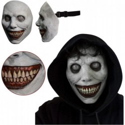 Creepy Halloween Mask - Smiling Demons Evil Cosplay Scary Halloween Costume Party Props The Evil Cosplay Props (A) $32.46 Kid...