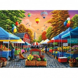 Farmers Market - 1000 Piece Jigsaw Puzzle $26.84 Jigsaw Puzzles