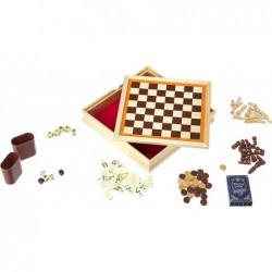 GREAT 6 - IN - 1 GAME SET: Chess Checkers Backgammon Poker Dice Dominoes and Playing Cards! $32.71 Card Games