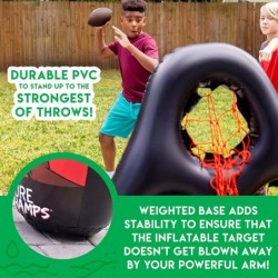 60189 Kids Football Target Toss Game - Inflatable Football Throwing Target with Footballs - Kids Football Toss Game - 45" Tar...