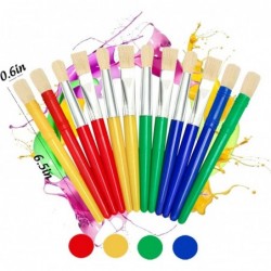 12PCS Paint Brushes for Kids Kids Paint Brushes Toddler Large Chubby Paint Brushes Round and Flat Preschool Paint Brushes for...