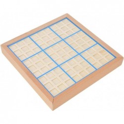 Wooden Sudoku Toys Wooden Puzzle Sudoku Chess Board Game with Drawer Intelligence Logical Development Educational Toys for Ki...