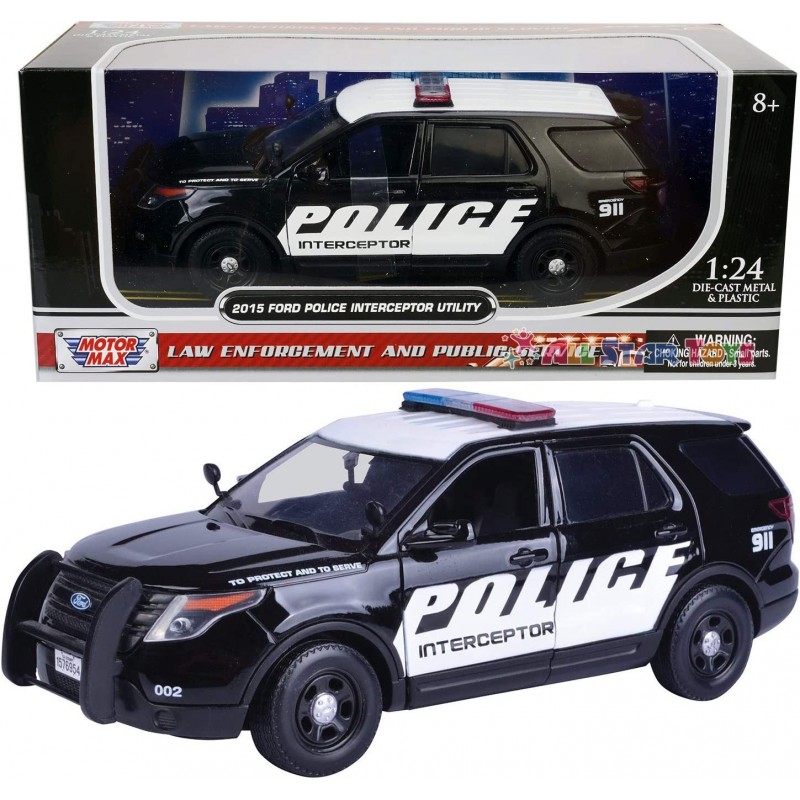 2015 Interceptor Police Car Black/White 1/24 by Motormax 76954 $61.28 Kids' Play Cars & Race Cars