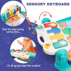 Baby Gym Play Mat Kick and Play Piano Tummy Time Gym Mat Musical Piano Activity Playmat for Baby Girl & Boy 0 to 3 6 9 12 Mon...