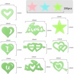 213 PCS Glowing Stars Heart Shape Wall Stickers for Ceiling Self Adhesive 3D Glowing Stars Sparkle Decoration Perfect for Kid...