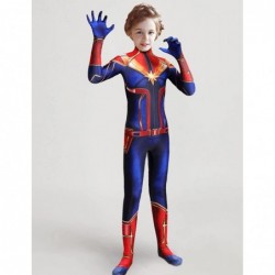 Girls Halloween Costumes Captain Cosplay Bodysuit for Kids 3D Jumpsuit Party Costume $29.87 Kids' Costumes