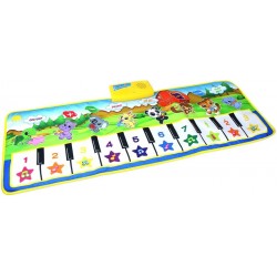 Musical Piano Mat Safety Early Education Piano Keyboard Play Mat Instrument Toy Dance Mat Educational Toy Gift for Girls Boys...