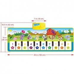 Musical Piano Mat Safety Early Education Piano Keyboard Play Mat Instrument Toy Dance Mat Educational Toy Gift for Girls Boys...