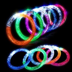 24 Pack Glow Sticks Bracelet Party Supplies - Glow in The Dark LED Bracelets Light Up Bracelet Party Favors for Birthday Wedd...