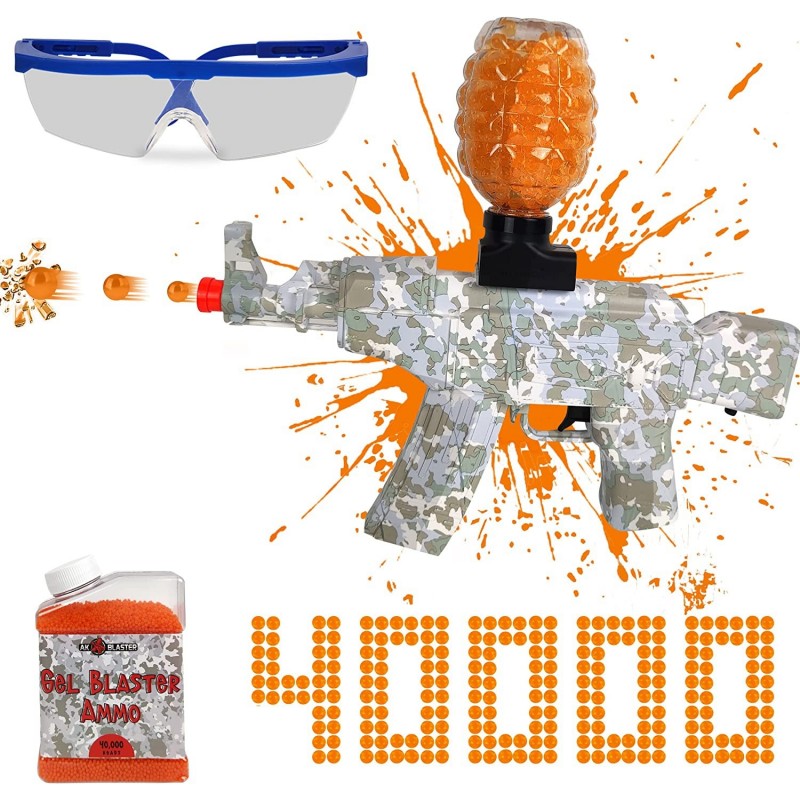 AK Splatter Gel Ball Blaster with 40 000+ Bonus Beads $61.78 Toy Foam Blasters & Guns