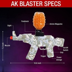 AK Splatter Gel Ball Blaster with 40 000+ Bonus Beads $61.78 Toy Foam Blasters & Guns