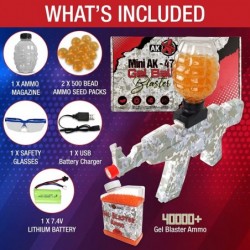 AK Splatter Gel Ball Blaster with 40 000+ Bonus Beads $61.78 Toy Foam Blasters & Guns