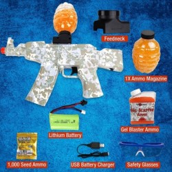 AK Splatter Gel Ball Blaster with 40 000+ Bonus Beads $61.78 Toy Foam Blasters & Guns