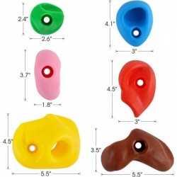 32 Rock Climbing Holds Multi Size for Kids Adult Rock Wall Holds Climbing Rock Wall Grips for Indoor and Outdoor Playground P...