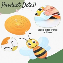 30 Pieces Spring Summer Insects Hanging Swirl Decorations Butterfly Sunflower Bug Birthday Party Ceiling Decorations for Girl...