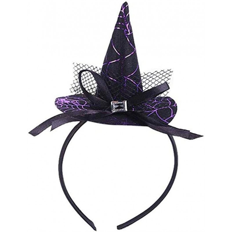 Cute Small Kids Halloween Witch Hat Hair Bands Party Headband Decorations Cosplay Props $15.41 Kids' Party Hats