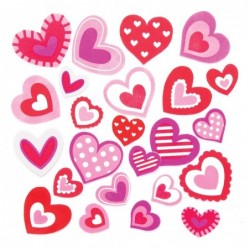 AT550 Heart Foam Stickers - Pack of 120 Self Adhesives Perfect for Children to Decorate Collages and Crafts Ideal for Schools...