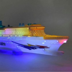 Colorful Ocean Liner Cruise Ship Boat Electric Flashing LED Light Sound 50x13x5 cm/19.7x5.1x2 in Cannot Placed in Water Canno...