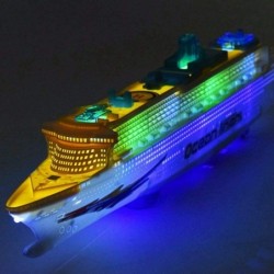 Colorful Ocean Liner Cruise Ship Boat Electric Flashing LED Light Sound 50x13x5 cm/19.7x5.1x2 in Cannot Placed in Water Canno...