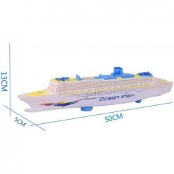 Colorful Ocean Liner Cruise Ship Boat Electric Flashing LED Light Sound 50x13x5 cm/19.7x5.1x2 in Cannot Placed in Water Canno...