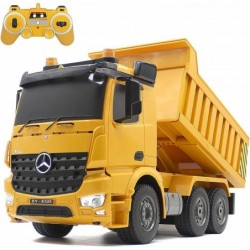 Remote Control Truck 1/20 Scale 6 Channel 2.4Ghz RC Dump Truck Construction Vehicle Toy with LED Lights and Simulation Sound ...