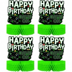 Game On! Birthday Party Decorations - 4-Pack Double Sided Gaming Birthday Table Centerpieces - 12" Tall Video Game Birthday D...