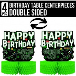 Game On! Birthday Party Decorations - 4-Pack Double Sided Gaming Birthday Table Centerpieces - 12" Tall Video Game Birthday D...