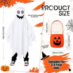 Halloween Kids Ghost Costume Toddler Ghost Costume with Pumpkin Bucket for Boys Girls Cosplay Trick or Treating Party $25.76 ...