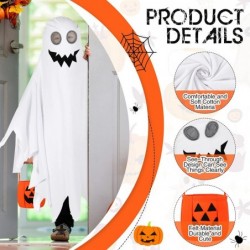 Halloween Kids Ghost Costume Toddler Ghost Costume with Pumpkin Bucket for Boys Girls Cosplay Trick or Treating Party $25.76 ...