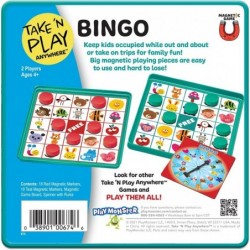 Take N Play Anywhere Bingo - Magnetic Pieces in Magnetic Travel Friendly Tin for Fun on the Go- For Ages 4+ $15.40 Travel Games