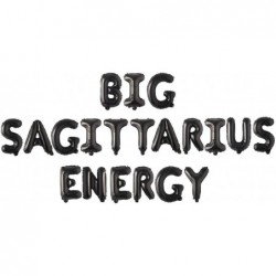 Black Big Sagittarius Energy Balloon Banner Birthday Party Decorations Sagittarius Birthday 14 inch Letters 21st Birthday 30t...